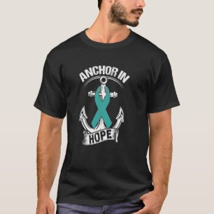 Camiseta Ancla: cinta de apoyo y conciencia de la cistitis