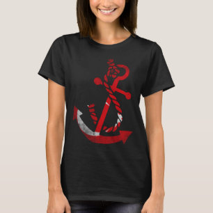 Camiseta Ancla de barco náutico Turquía bandera turca océan