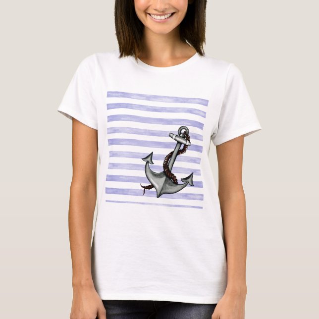 Camiseta Ancla del barco náutico (Anverso)