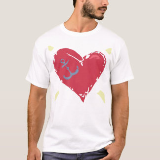 Camiseta ancla del corazón