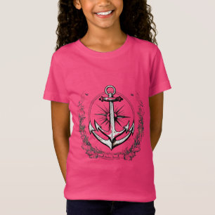 Camiseta Ancla Minimalista - Fuerza y Conexión con el Mar