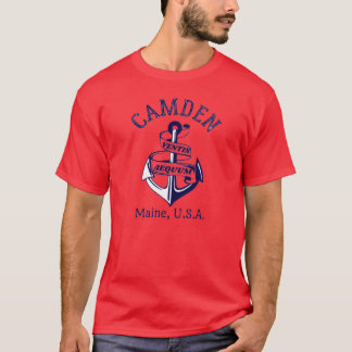 Camiseta Ancla Retro Camden Maine EE. UU.1