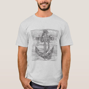Camiseta Ancla y cuerda del estilo