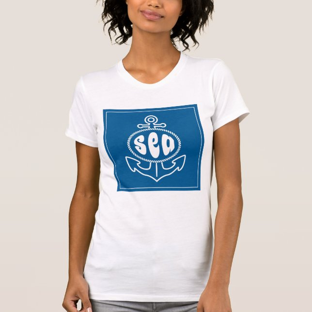 Camiseta Ancla y el mar (Anverso)