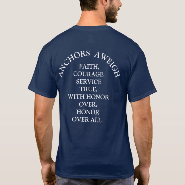 CAMISETA ANCLADORES CONSCIENTES / CAMISAS AZULES NAVY (Reverso)