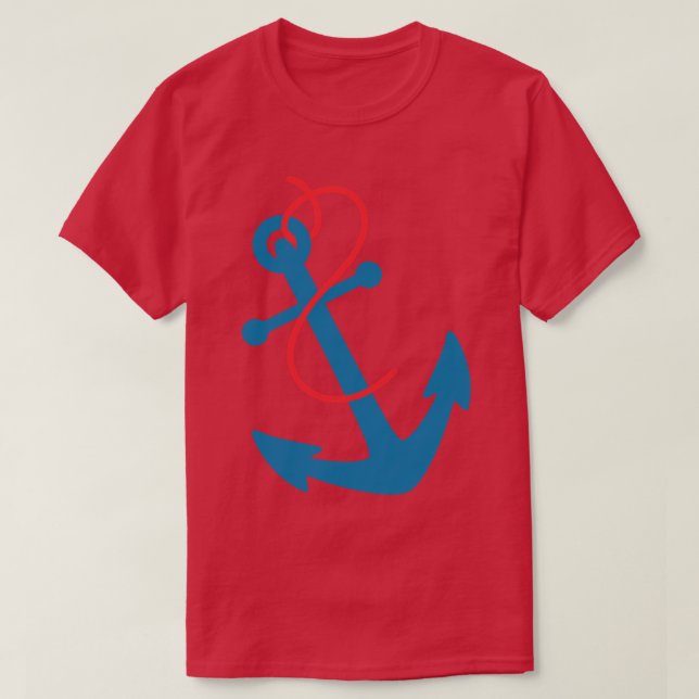 Camiseta Anclaje azul (Diseño del anverso)