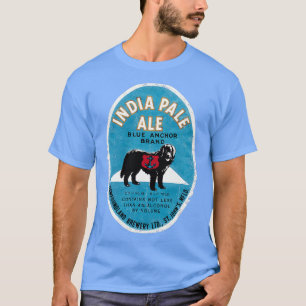 Camiseta Anclaje azul de la etiqueta de cerveza de Terranov