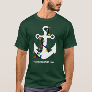 Camiseta Anclaje con Navidades Luces Náuticas