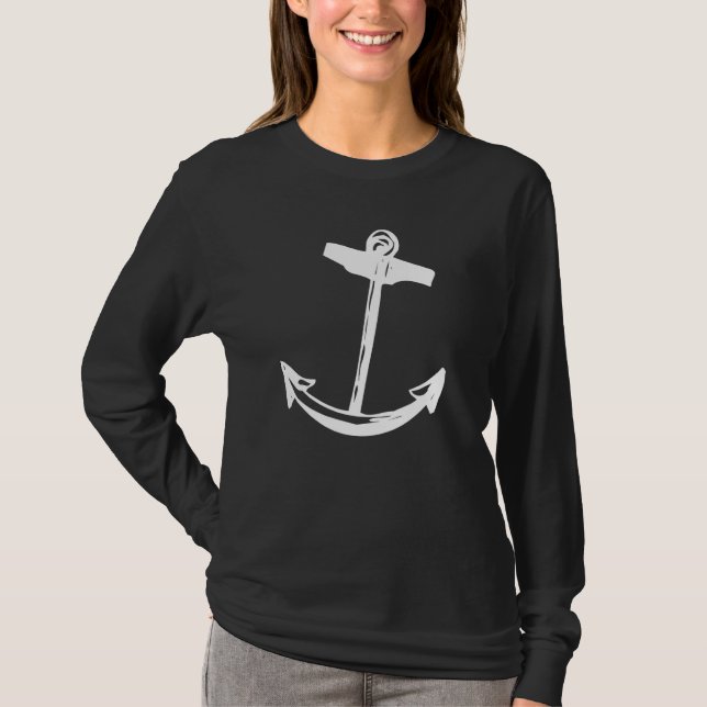 Camiseta Anclaje de barco antiguo (Anverso)