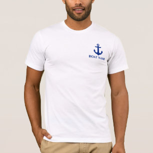 Camiseta Anclaje de nombre de barco náutico