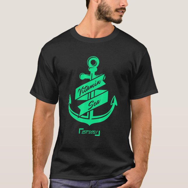 Camiseta Anclaje De Vitamina Para Marinos Y Mar (Anverso)
