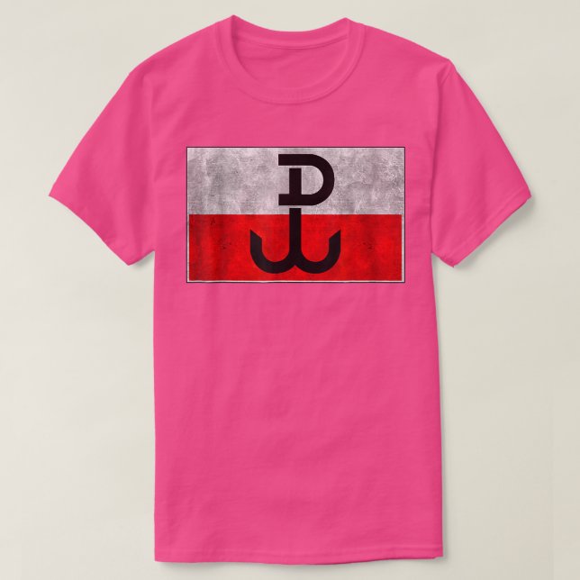 Camiseta Anclaje del Orgullo Polaco Armia Krajowa Polonia (Diseño del anverso)