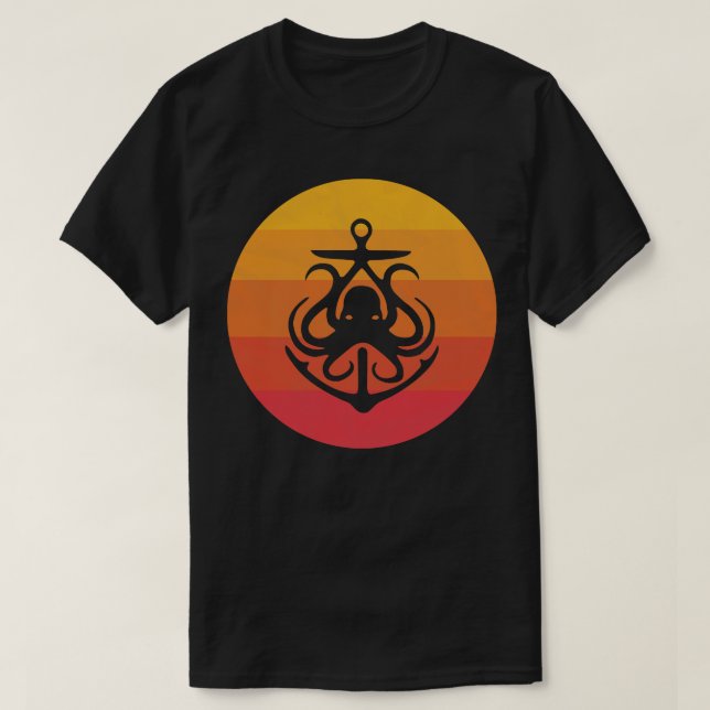 Camiseta Anclaje del pulpo (Diseño del anverso)