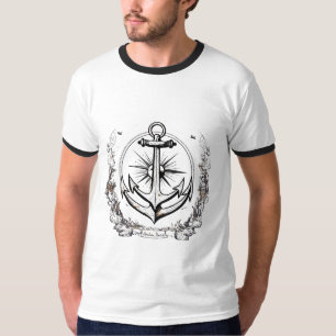 Camiseta Anclaje minimalista - Conexión de fuerza y mar