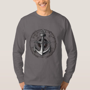 Camiseta Anclaje Náutico minimalista - Símbolo de estabilid