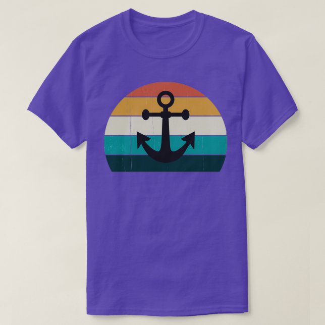Camiseta Anclaje Retro Sunset Sea Family Cruise Boise Love (Diseño del anverso)