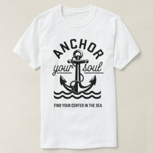 Camiseta Anclar el diseño de la cita náutica del océano Sou