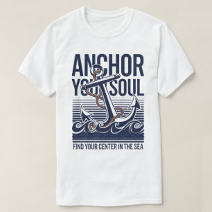 Camiseta Anclar tu Soul Diseño Oceánico Náutico