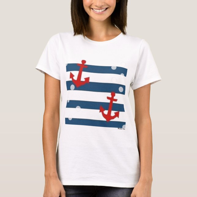 Camiseta anclas lejos (Anverso)