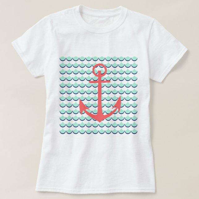 Camiseta Anclas lejos (Diseño del anverso)