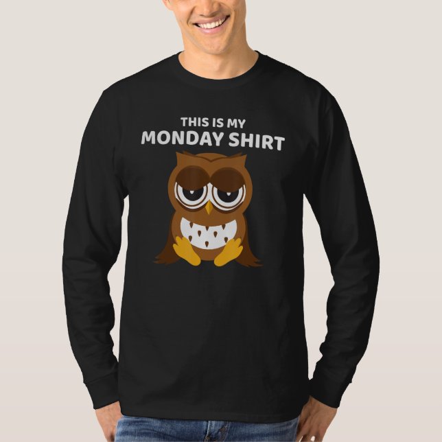 Camiseta and cute Weekend and Monday 1 (Anverso)