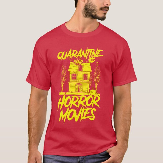 Camiseta And Horror Movies Haunted Spooky Funny Halloween f (Anverso)