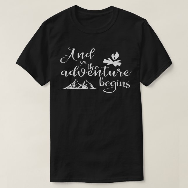 Camiseta And So The Adventure Begins  Eplorer Funny  (Diseño del anverso)