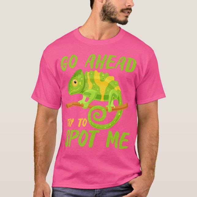 Camiseta Anda Intenta Detenerme A Chameleon (Anverso)