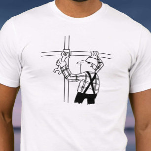 Camiseta Andamiero levantando andamios
