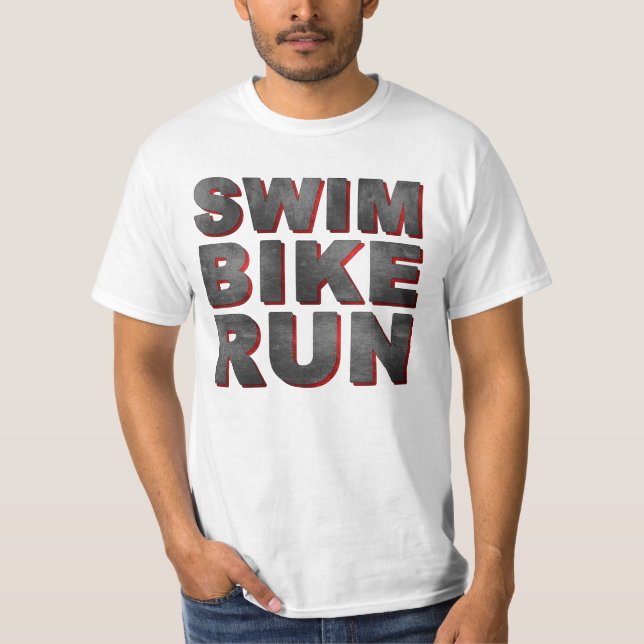 Camiseta andar en bicicleta de nado en T-Shirt (Anverso)