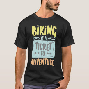 Camiseta Andar en bicicleta es un boleto para el hobby vint