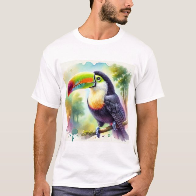 Camiseta Andean grey breasted toucan 100924AREF147 - Waterc (Anverso)