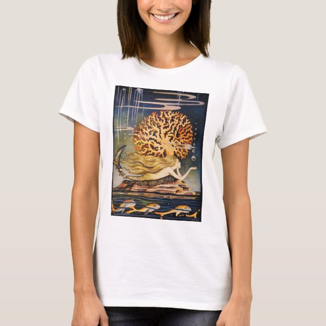 Camiseta Andersen: Dibujo de little mermaid (Anverso)
