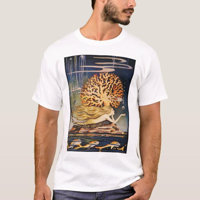 Camiseta Andersen: Dibujo de little mermaid (Anverso)