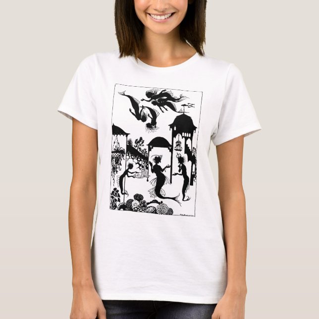 Camiseta Andersen: Silueta de little mermaid (Anverso)