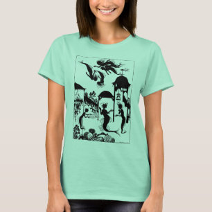 Camiseta Andersen: Silueta de little mermaid