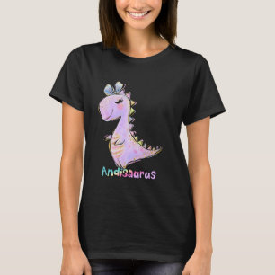 Camiseta Andi Name Shirt Chica Dinosaur Birthday Andrea And