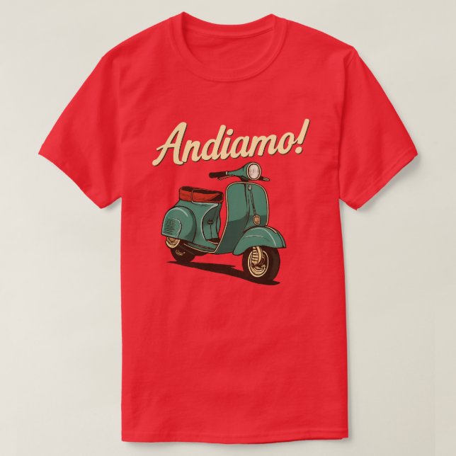 Camiseta ¡Andiamo! (Diseño del anverso)