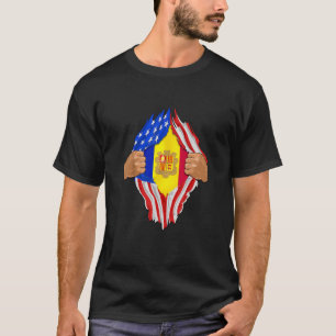 Camiseta Andorra Flag American Proud of My Andorran Heritag