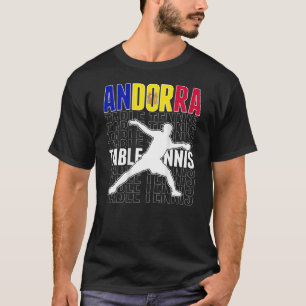 Camiseta Andorra Ping Pong Taberna Andorrana De Tenis Apoya