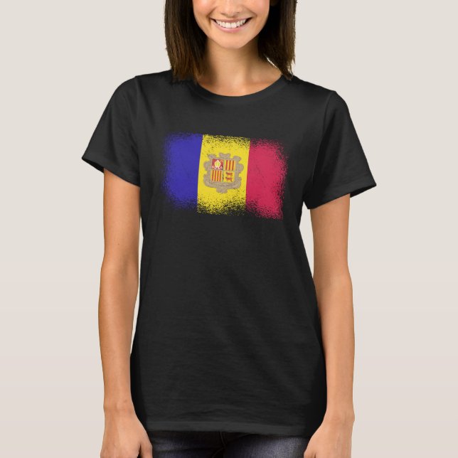 Camiseta Andorran Flag Andorra  1 (Anverso)