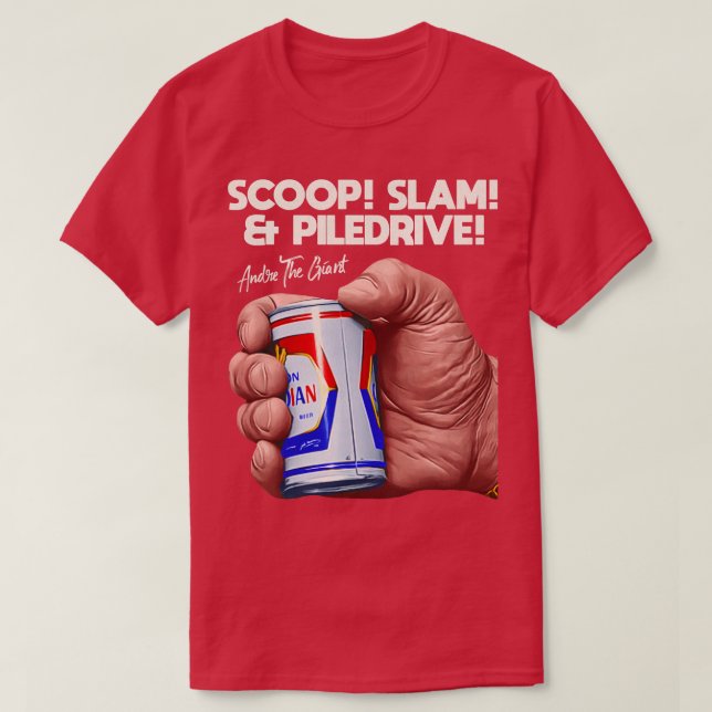 Camiseta Andre la cerveza gigante (Diseño del anverso)