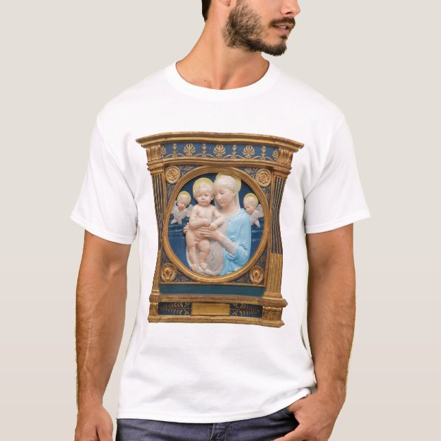 Camiseta Andrea Della Robbia c1485 Madonna and Child (Anverso)