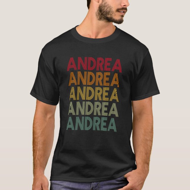Camiseta Andrea Retro Name Humor Nickname (Anverso)