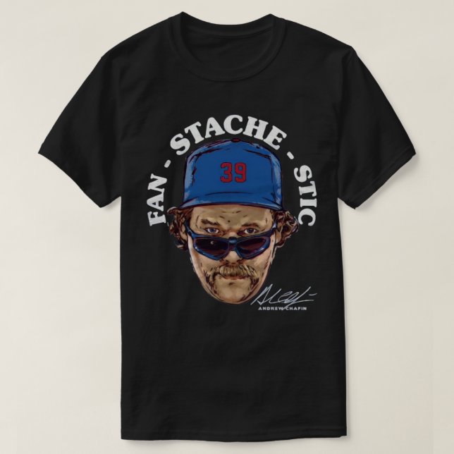 Camiseta Andrew Chafin fan stache (Diseño del anverso)