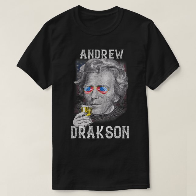 Camiseta Andrew Jackson Drakson 4 de julio Beer U (Diseño del anverso)
