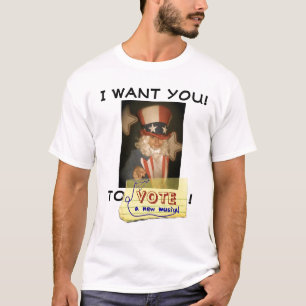 Camiseta ¡Andrew Keenan-Bolger quisiera que USTED VOTARA!