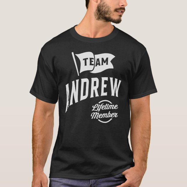 Camiseta Andrew Lifetime nombre de miembro del equipo Andre (Anverso)