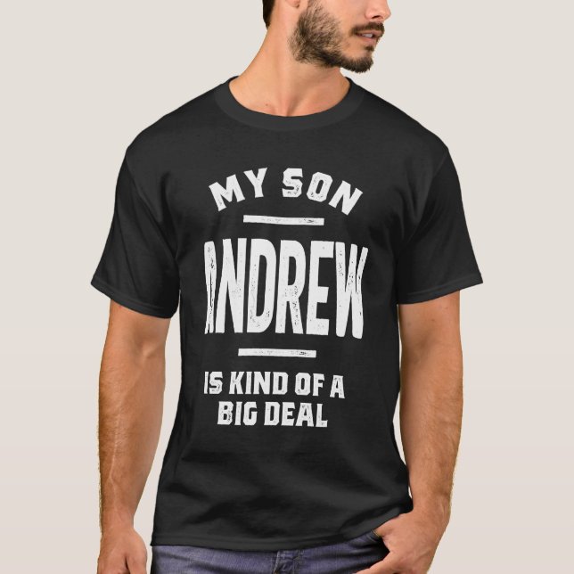 Camiseta Andrew Personalized Name Birthday Gift (Anverso)