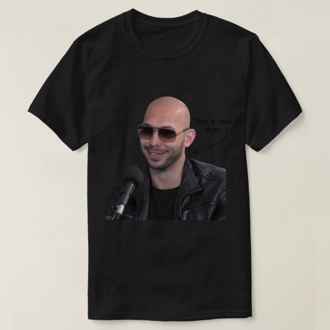 Camiseta Andrew Tate no es un verdadero hombre (Diseño del anverso)